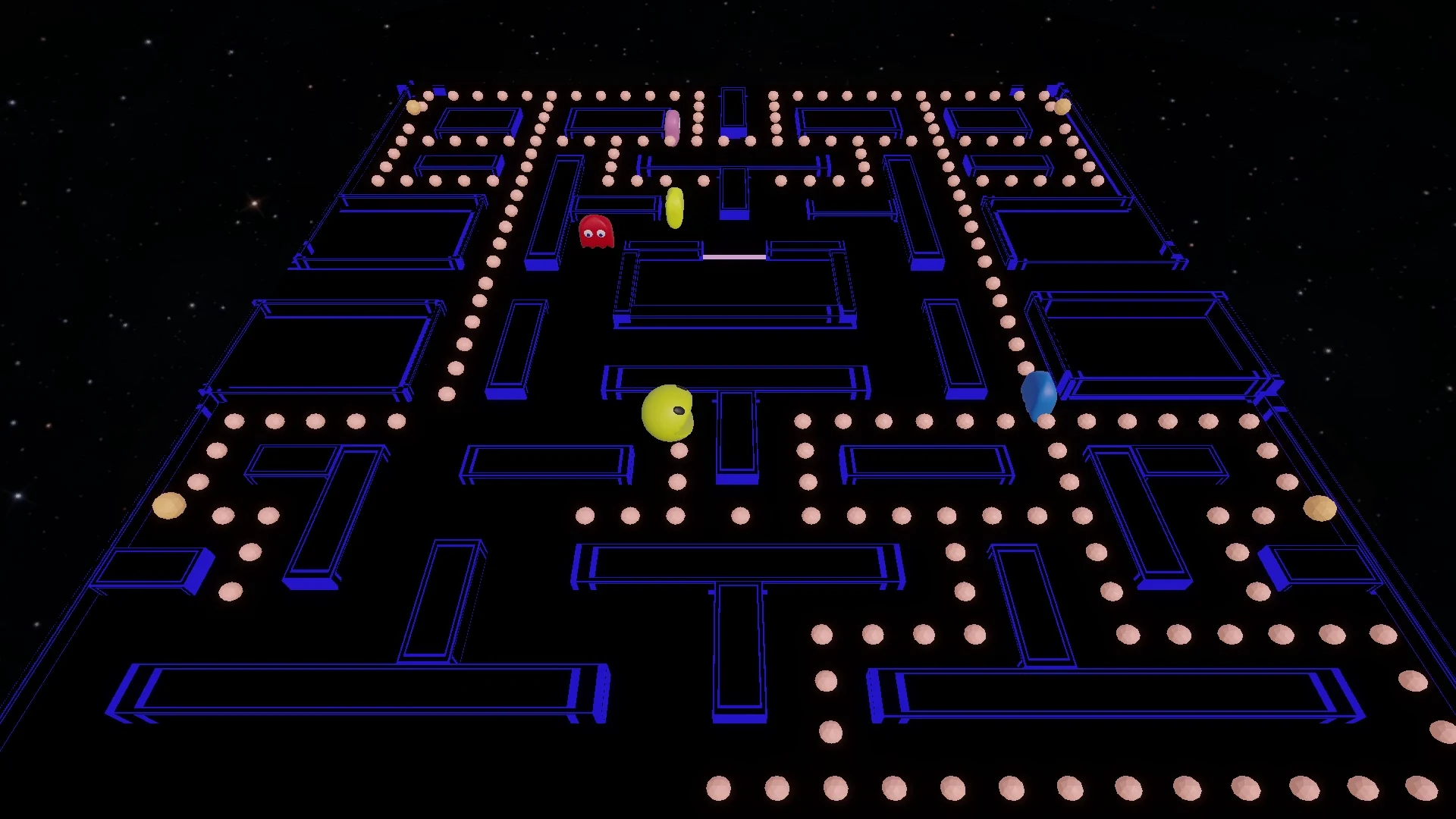 Pac-Man Through The Ages 3D maze screenshot