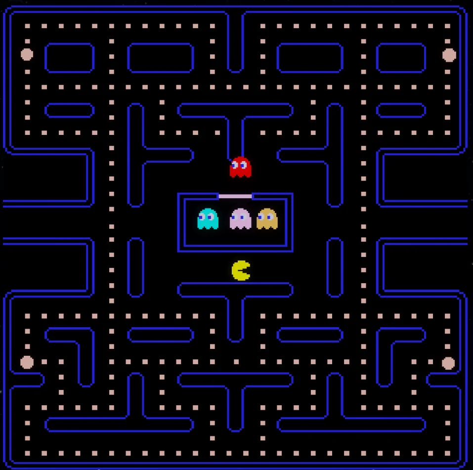 Pac-Man Through The Ages classic maze screenshot